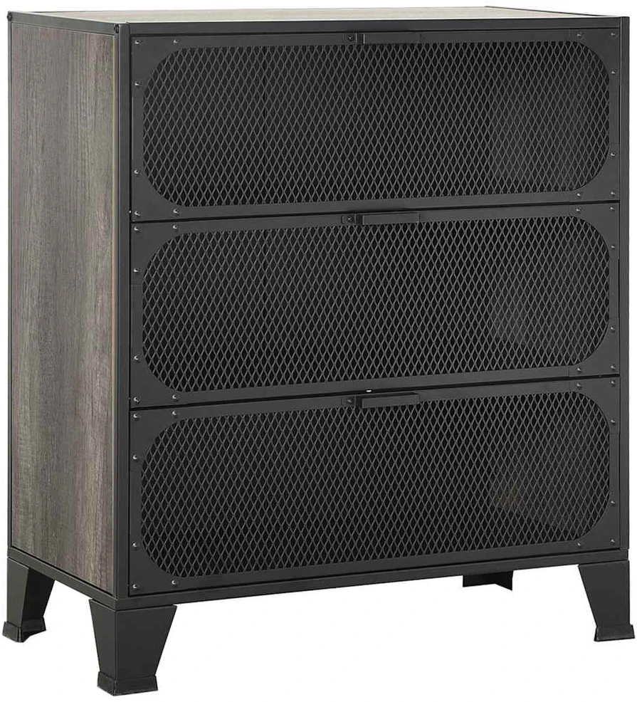 Spintelės daiktams, 2vnt., pilkos, 72x36x82cm, metalas ir MDF