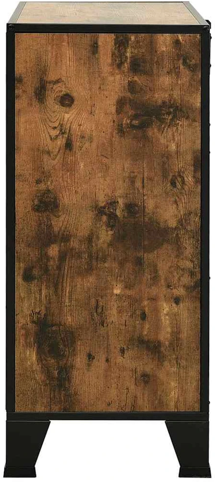 Spintelės daiktams, 2vnt., rudos, 72x36x82cm, metalas ir MDF