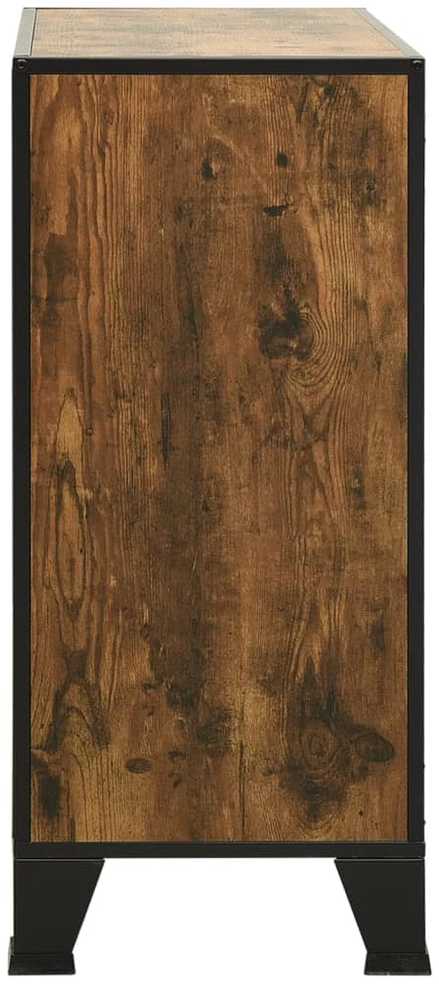 Spintelės daiktams, 2vnt., rudos, 72x36x82cm, metalas ir MDF