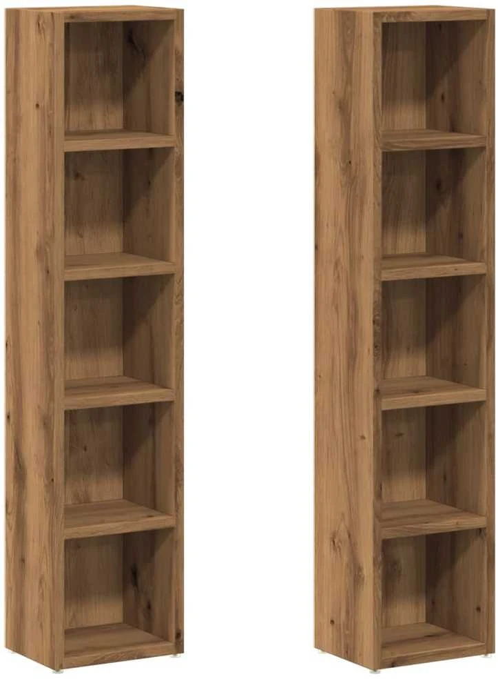 Spintelės diskams, 2vnt., artisano, 21x16x93,5cm, mediena