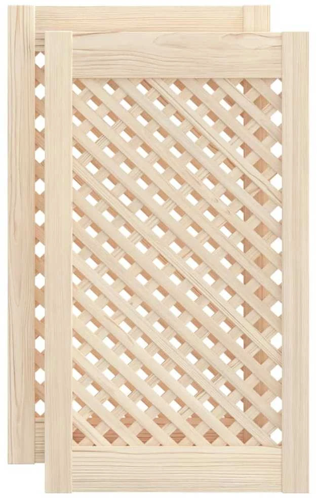 Spintelės durelės, 2vnt., 39,5x69cm, pušis, grotelių dizaino