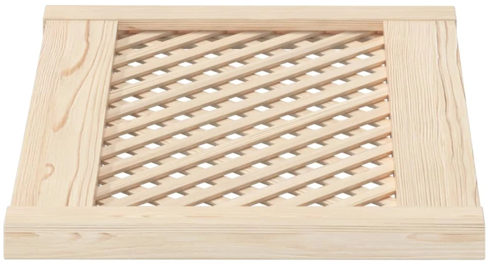 Spintelės durelės, 2vnt., 59,5x39,5 cm, pušis, grotelių dizaino