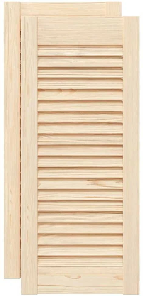 Spintelės durelės, 2vnt., 69x29,5cm, pušis, žaliuzių dizaino