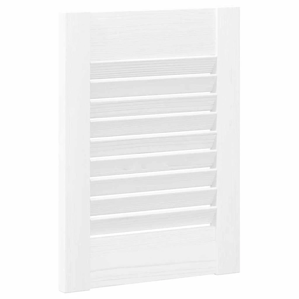 Spintelės durys su durimis 2 vnt. Balta 69 x 49,4 cm