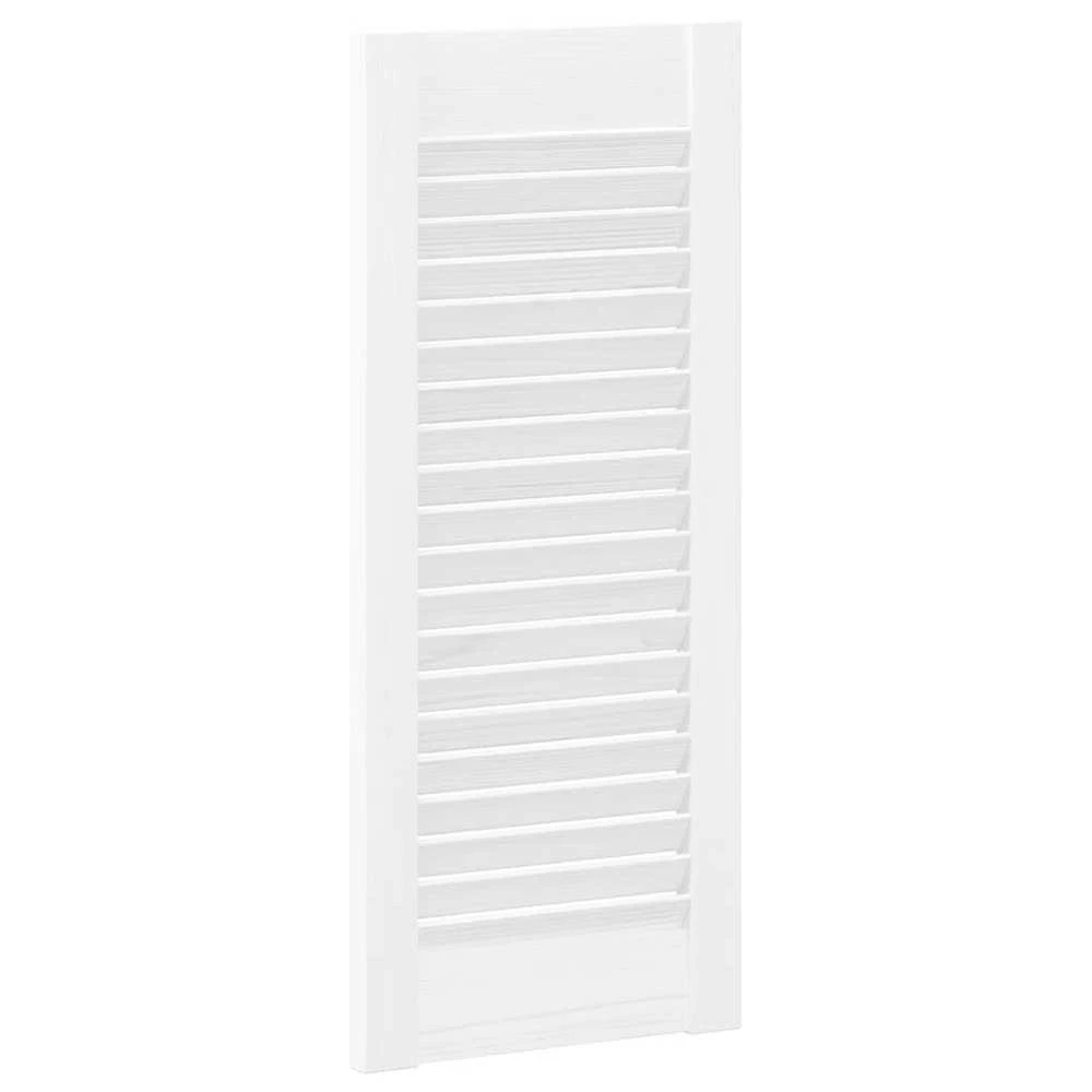 Spintelės durelės, 2vnt., baltos, 61,5x29,5cm, žaliuzių dizaino