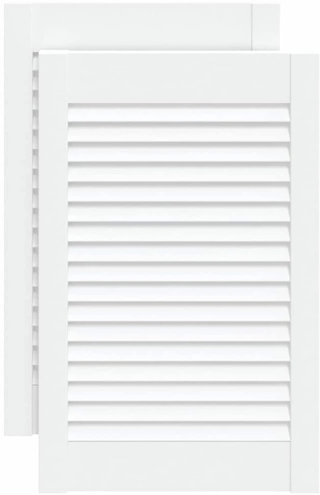 Spintelės durelės, 2vnt., baltos, 61,5x39,4cm, pušis
