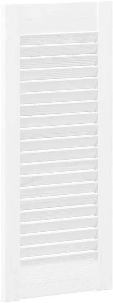 Spintelės durelės, 2vnt., baltos, 69x29,5cm, žaliuzių dizaino