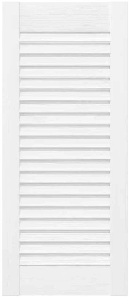 Spintelės durelės, 2vnt., baltos, 69x29,5cm, žaliuzių dizaino