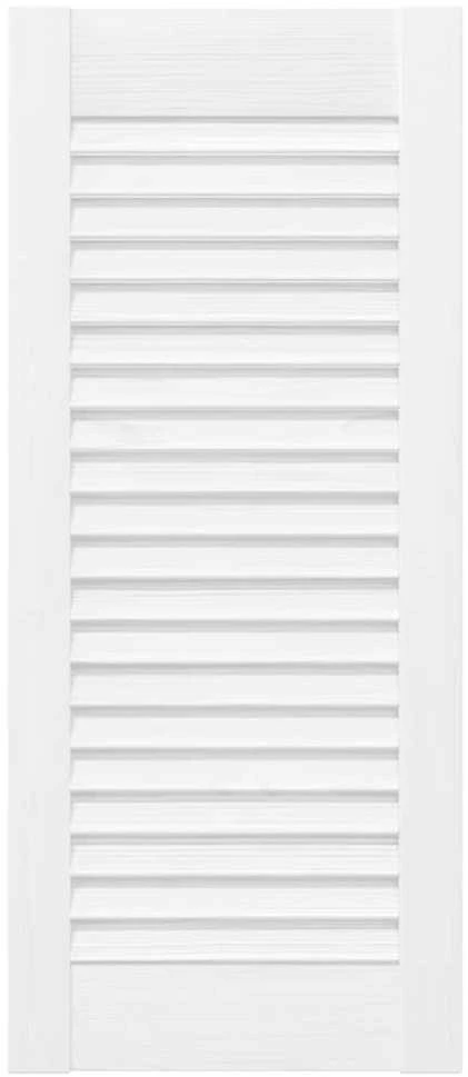 Spintelės durelės, 2vnt., baltos, 69x29,5cm, žaliuzių dizaino
