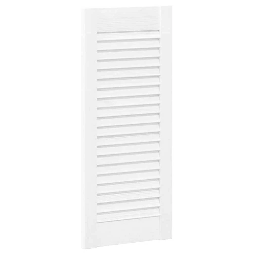 Spintelės durelės, 2vnt., baltos, 69x29,5cm, žaliuzių dizaino