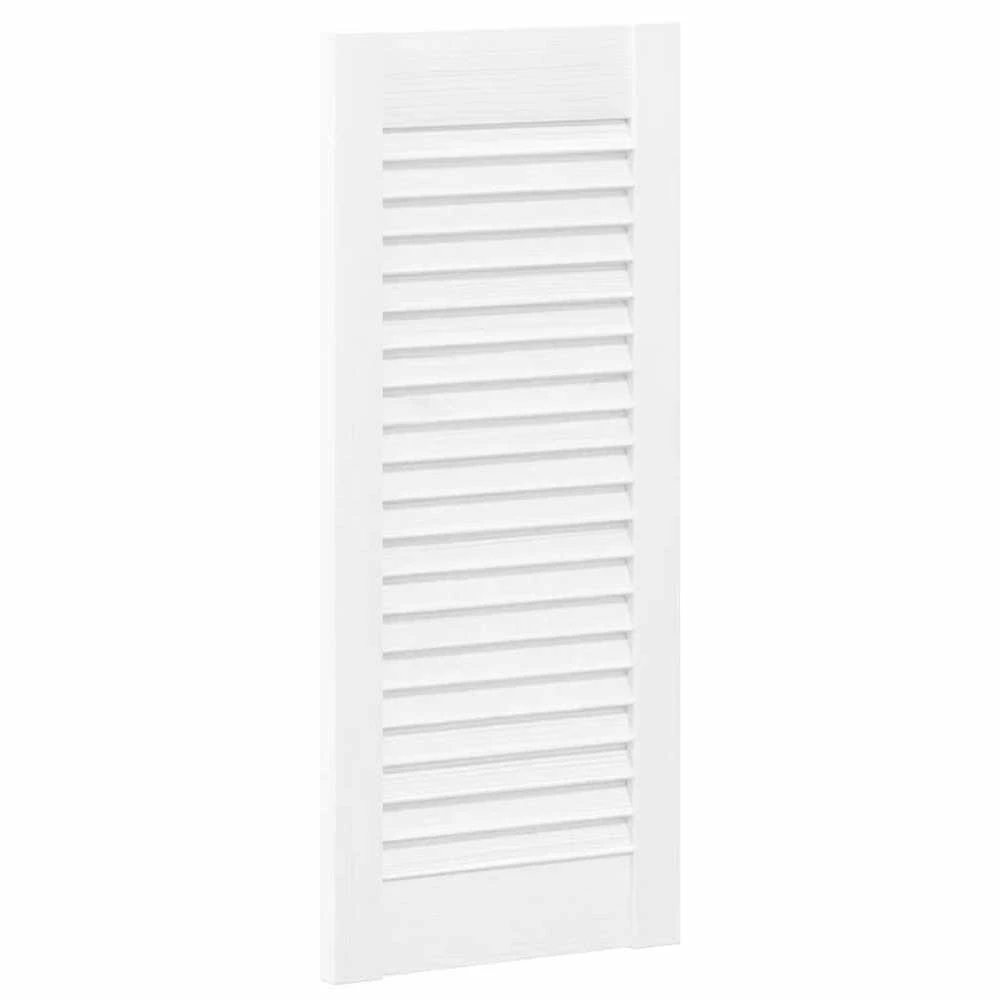 Spintelės durelės, 2vnt., baltos, 69x29,5cm, žaliuzių dizaino
