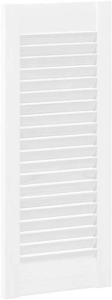 Spintelės durelės, 2vnt., baltos, 69x29,5cm, žaliuzių dizaino