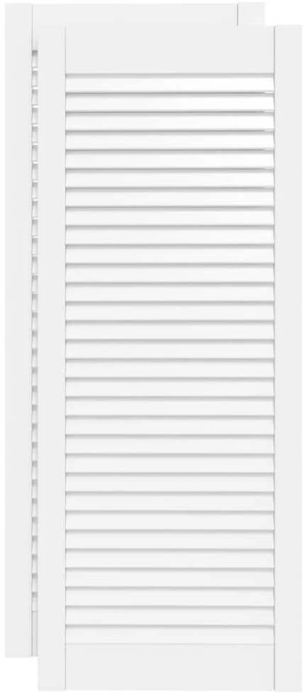 Spintelės durelės, 2vnt., baltos, 99,3x39,4cm, pušis
