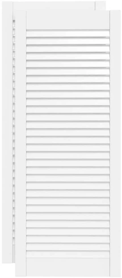 Spintelės durelės, 2vnt., baltos, 99,3x39,4cm, pušis