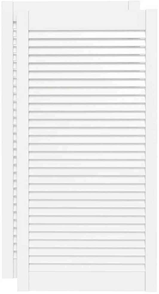 Spintelės durelės, 2vnt., baltos, 99,3x49,4cm, pušis