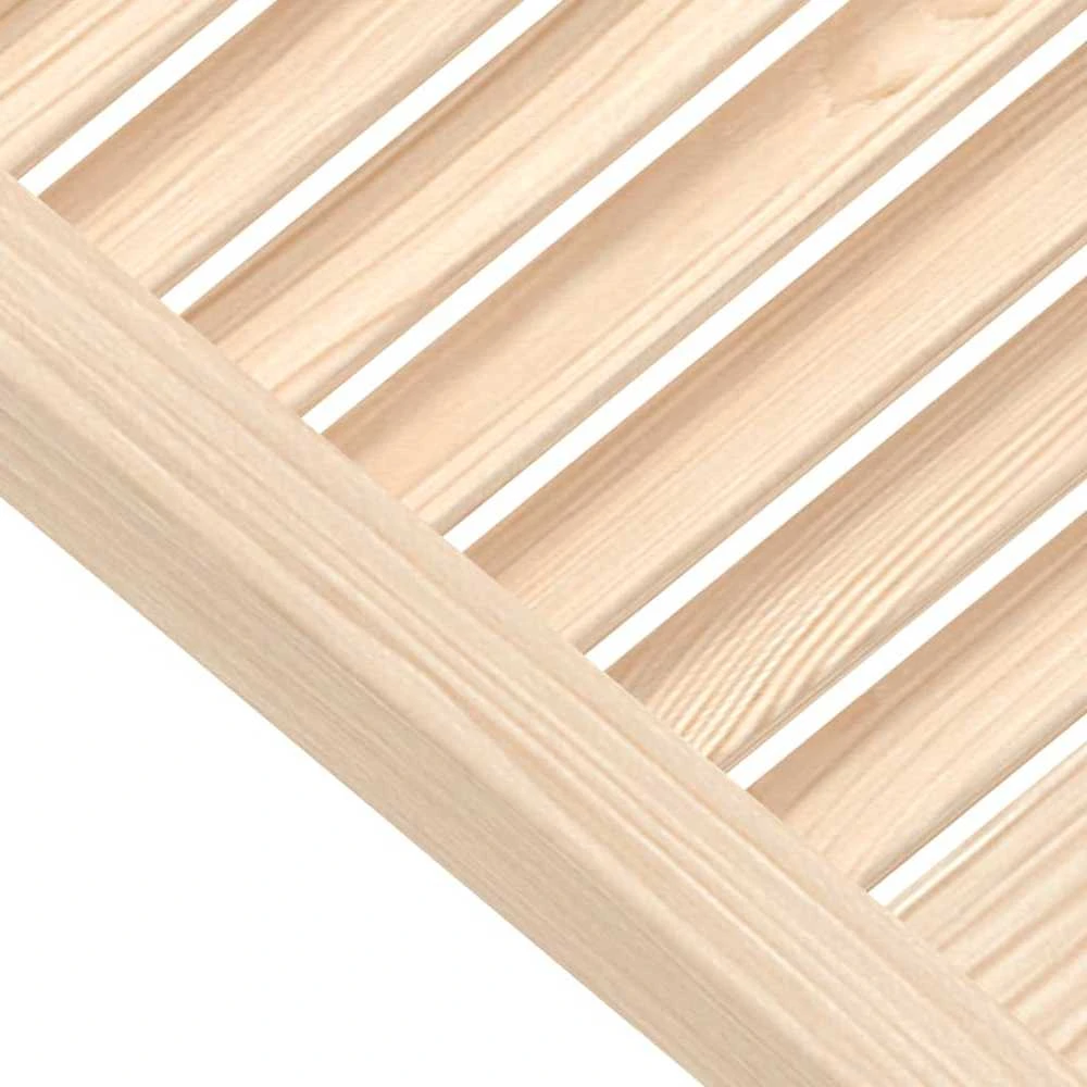 Spintelės durelės, 39,5x39,4cm, pušis, žaliuzių dizaino