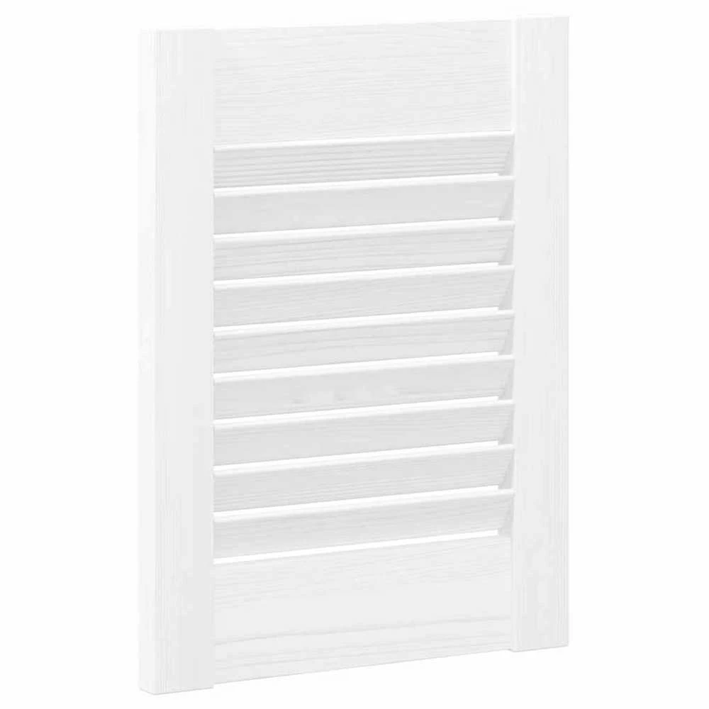 Spintelės durelės, 4vnt., baltos, 39,5x29,5cm, žaliuzių dizaino