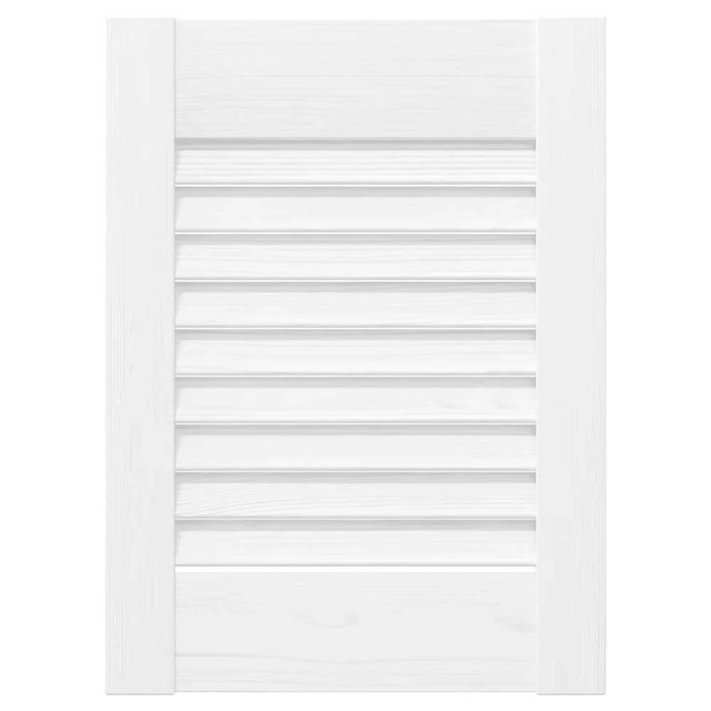 Spintelės durelės, 4vnt., baltos, 39,5x29,5cm, žaliuzių dizaino