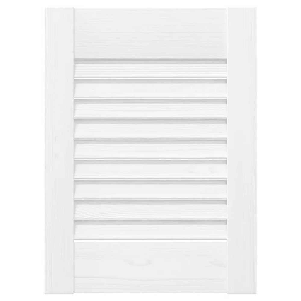 Spintelės durelės, 4vnt., baltos, 39,5x29,5cm, žaliuzių dizaino