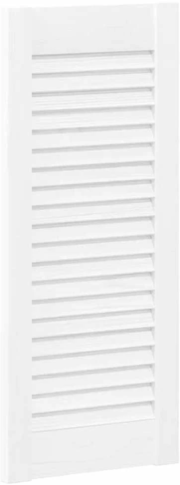 Spintelės durelės, 4vnt., baltos, 61,5x29,5cm, žaliuzių dizaino