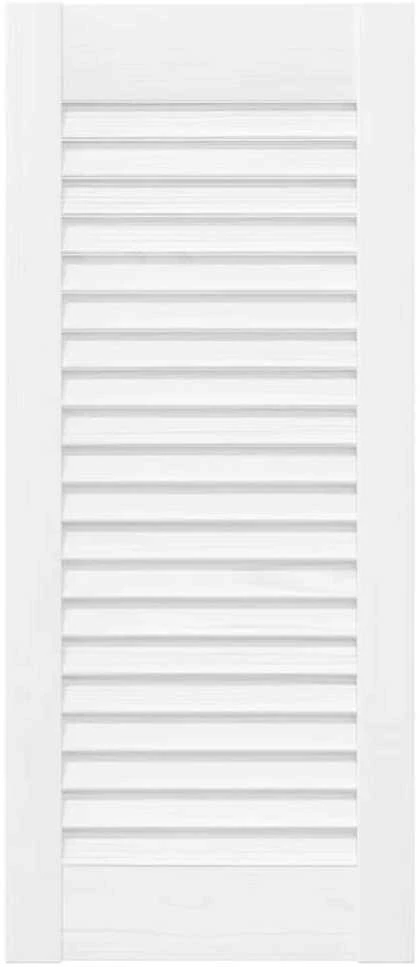 Spintelės durelės, 4vnt., baltos, 61,5x29,5cm, žaliuzių dizaino