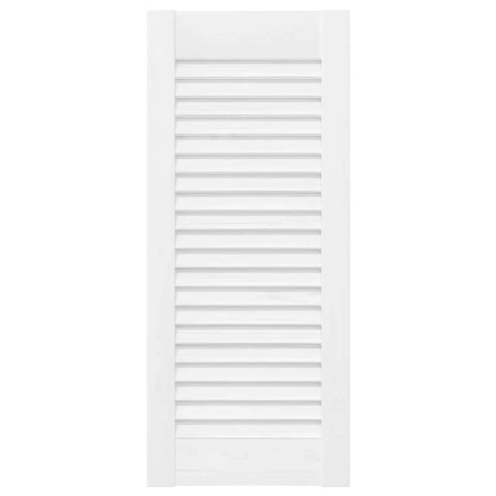 Spintelės durelės, 4vnt., baltos, 61,5x29,5cm, žaliuzių dizaino