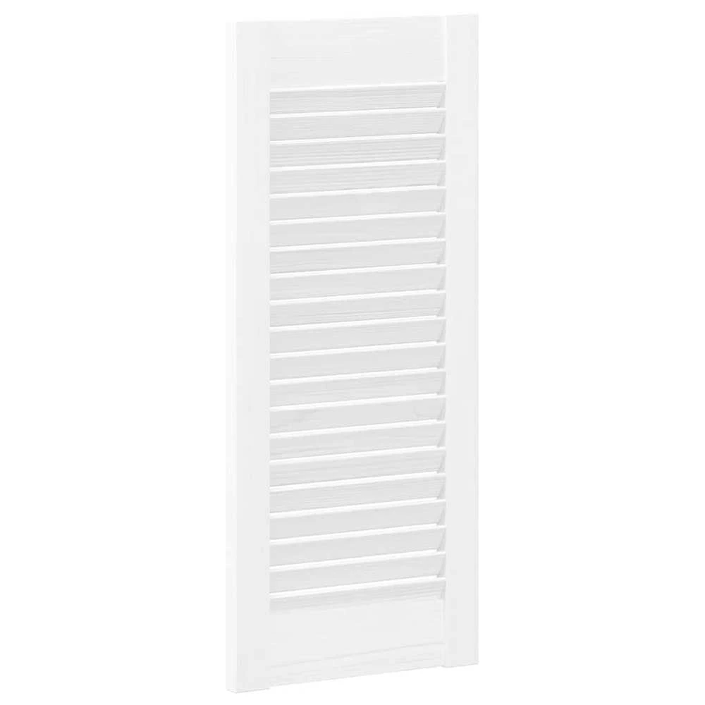Spintelės durelės, 4vnt., baltos, 61,5x29,5cm, žaliuzių dizaino