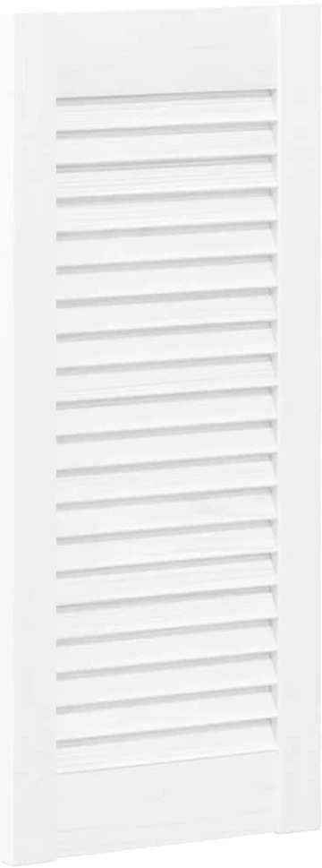 Spintelės durelės, 4vnt., baltos, 61,5x29,5cm, žaliuzių dizaino