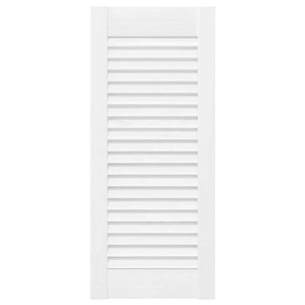 Spintelės durelės, 4vnt., baltos, 69x29,5cm, žaliuzių dizaino