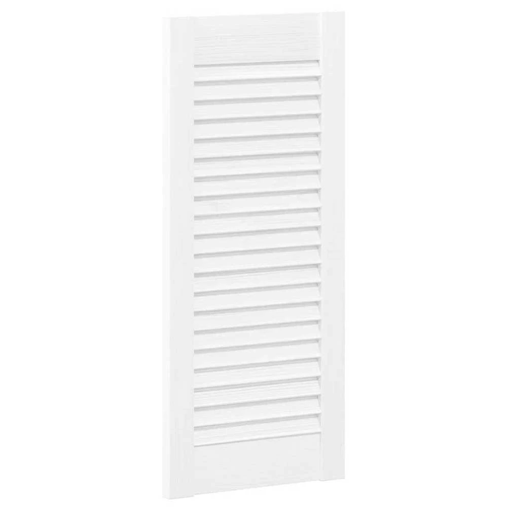 Spintelės durelės, 4vnt., baltos, 69x29,5cm, žaliuzių dizaino