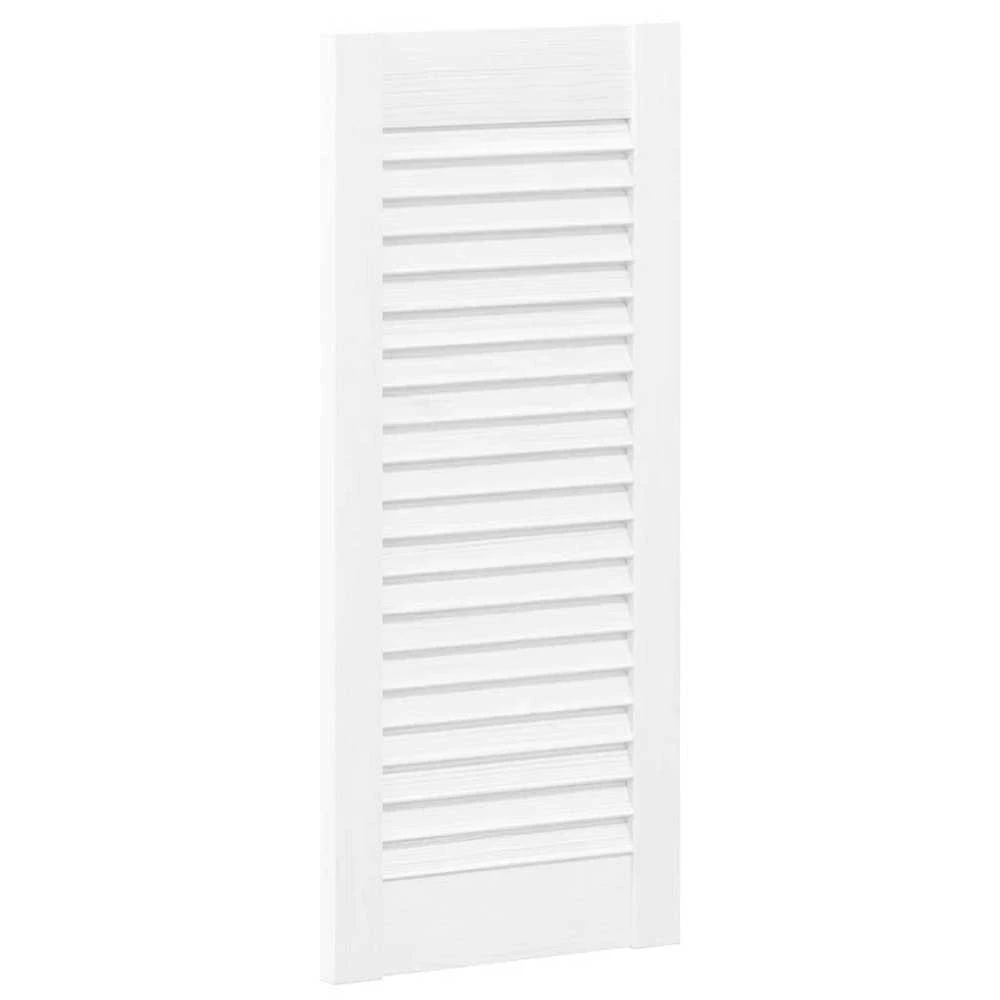Spintelės durelės, 4vnt., baltos, 69x29,5cm, žaliuzių dizaino