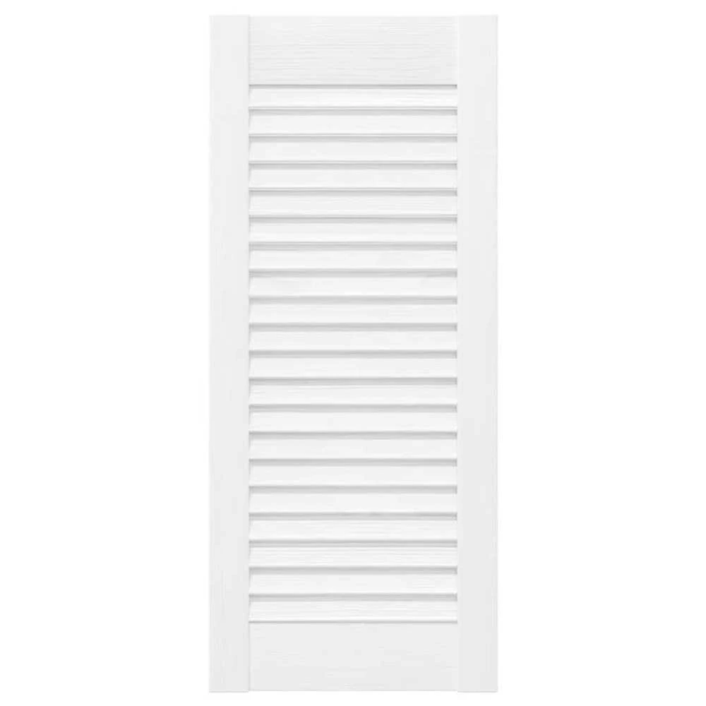 Spintelės durelės, 4vnt., baltos, 69x29,5cm, žaliuzių dizaino