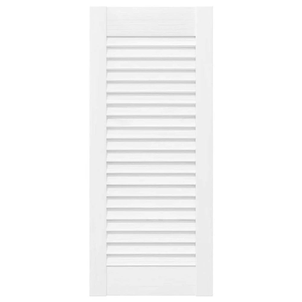 Spintelės durelės, 4vnt., baltos, 69x29,5cm, žaliuzių dizaino