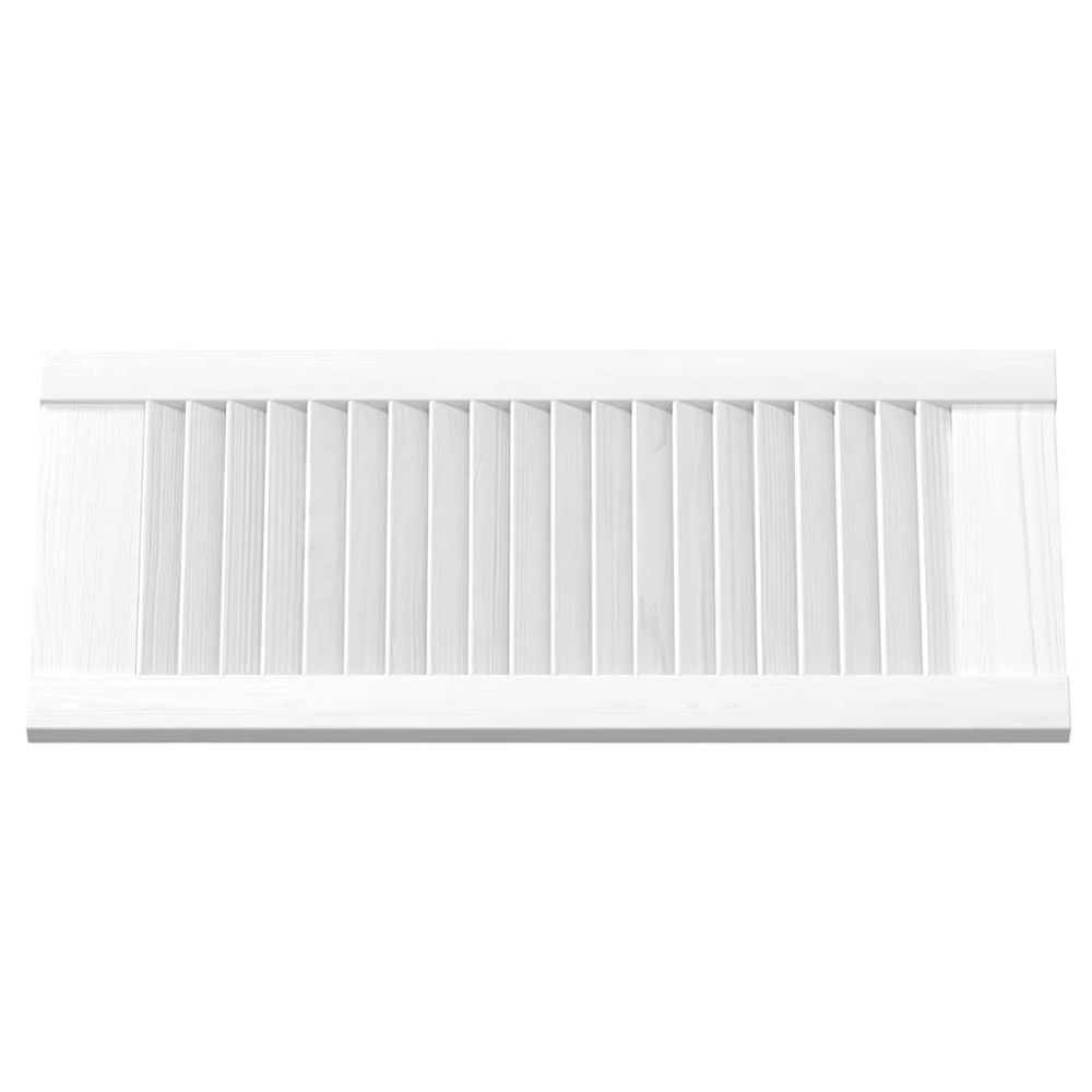 Spintelės durelės, baltos, 61,5x29,5cm, žaliuzių dizaino
