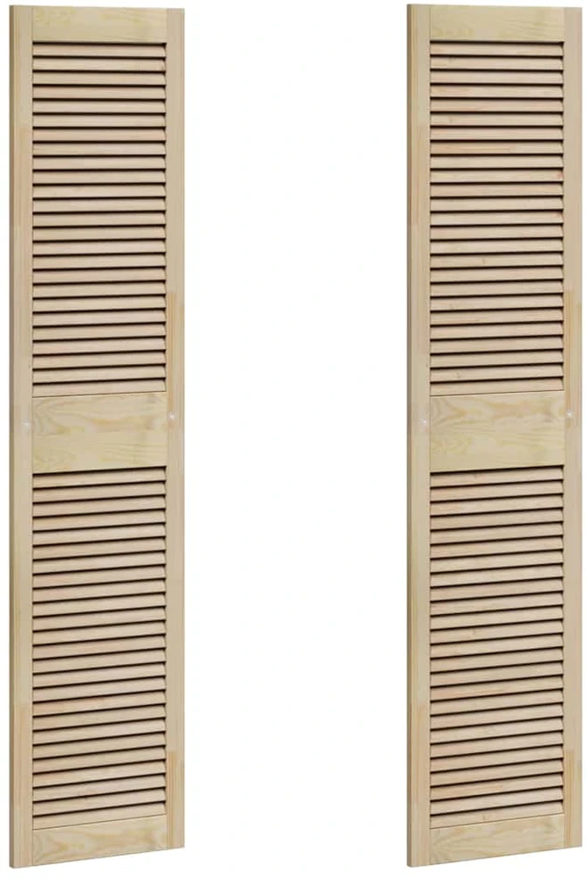 Spintelės durys su durimis 2 vnt. Natūrali 170 x 39,5 cm