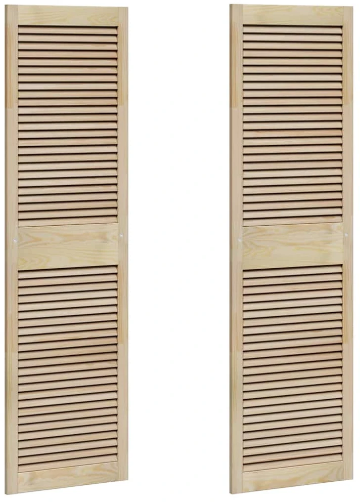 Spintelės durys su durimis 2 vnt. Natūrali 170 x 49,5 cm