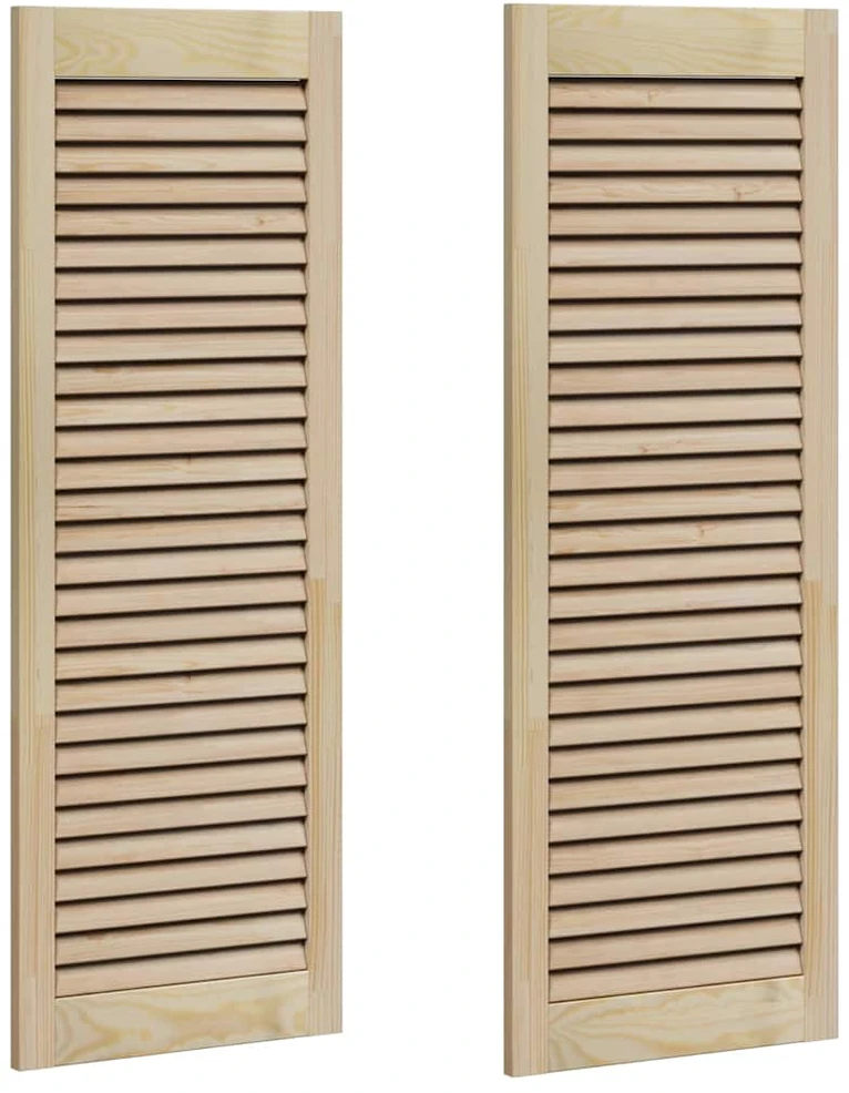 Spintelės durys su durimis 2 vnt. Natūrali 110 x 39,5 cm