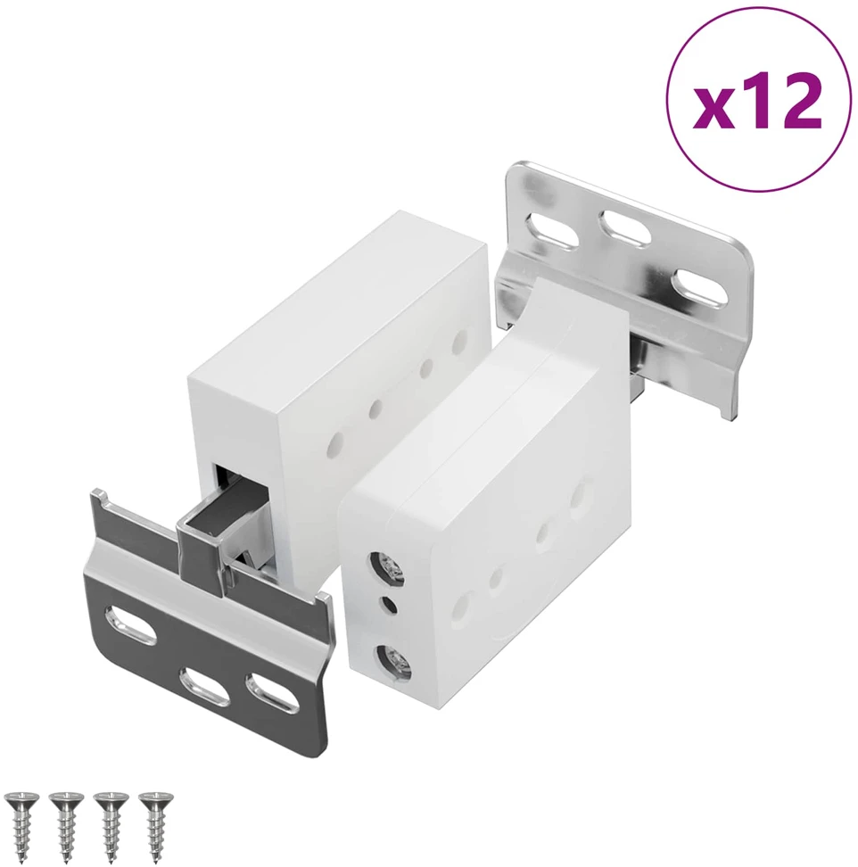 Spintelės kabinamas laikiklis 12 vnt. Balta 70 x 48 x 19 mm