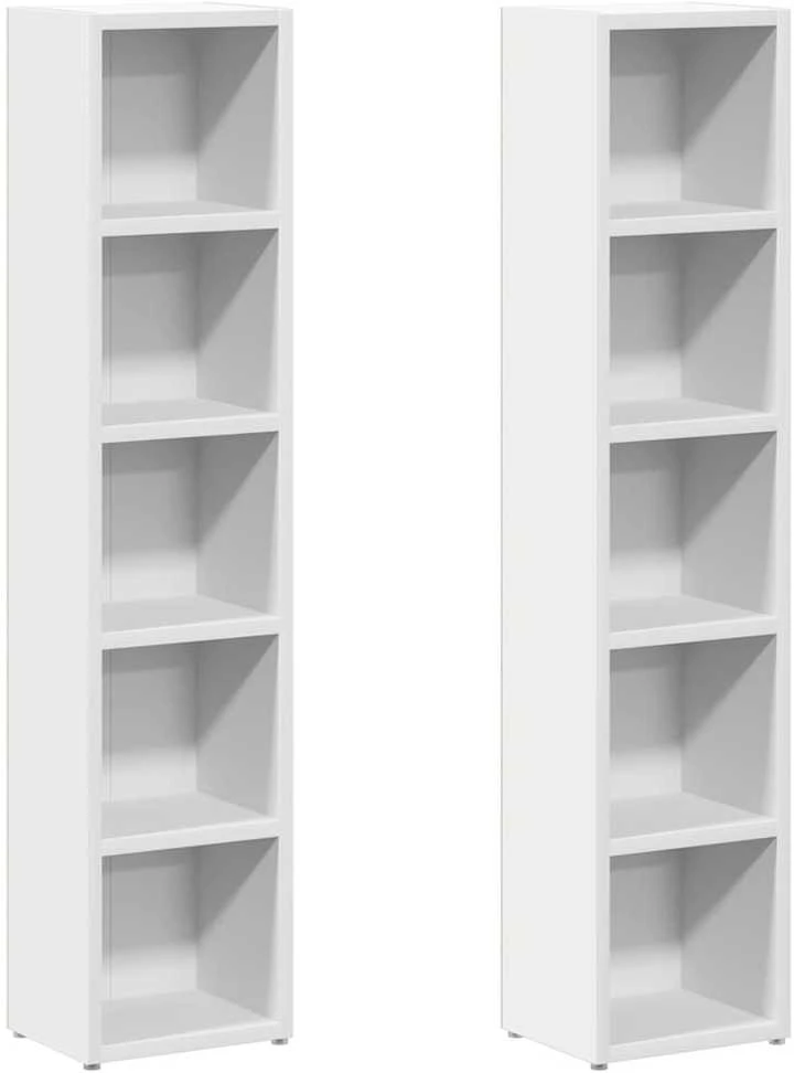 Spintelės kompaktiniam diskam, 2vnt., baltos, 21x16x93,5cm, MDP