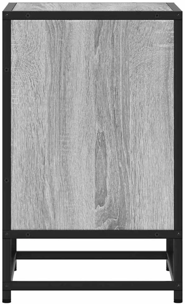 Spintelės prie lovos 2 vnt Pilka Sonoma 40x31x50 cm