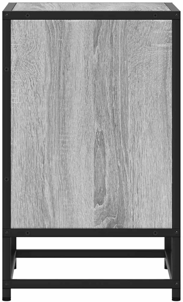 Spintelės prie lovos 2 vnt Pilka Sonoma 40x31x50 cm