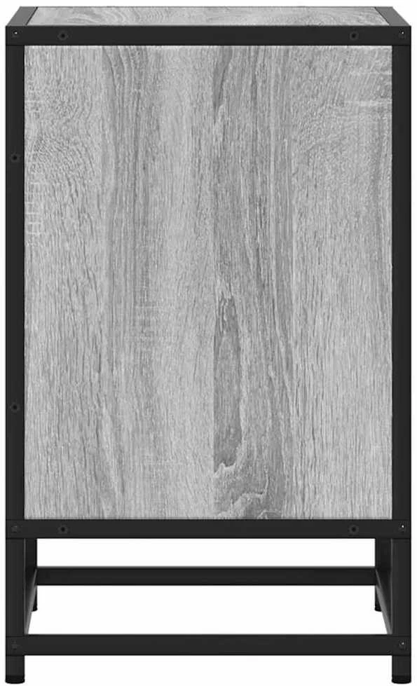 Spintelės prie lovos 2 vnt Pilka Sonoma 40x31x50 cm