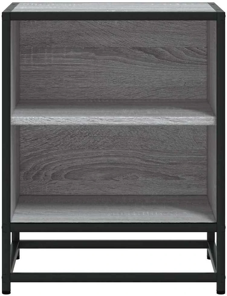 Spintelės prie lovos 2 vnt Pilka Sonoma 40x31x50 cm