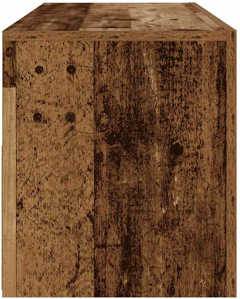 Spintelės prie lovos 2 vnt su šviesos diodais Old Wood