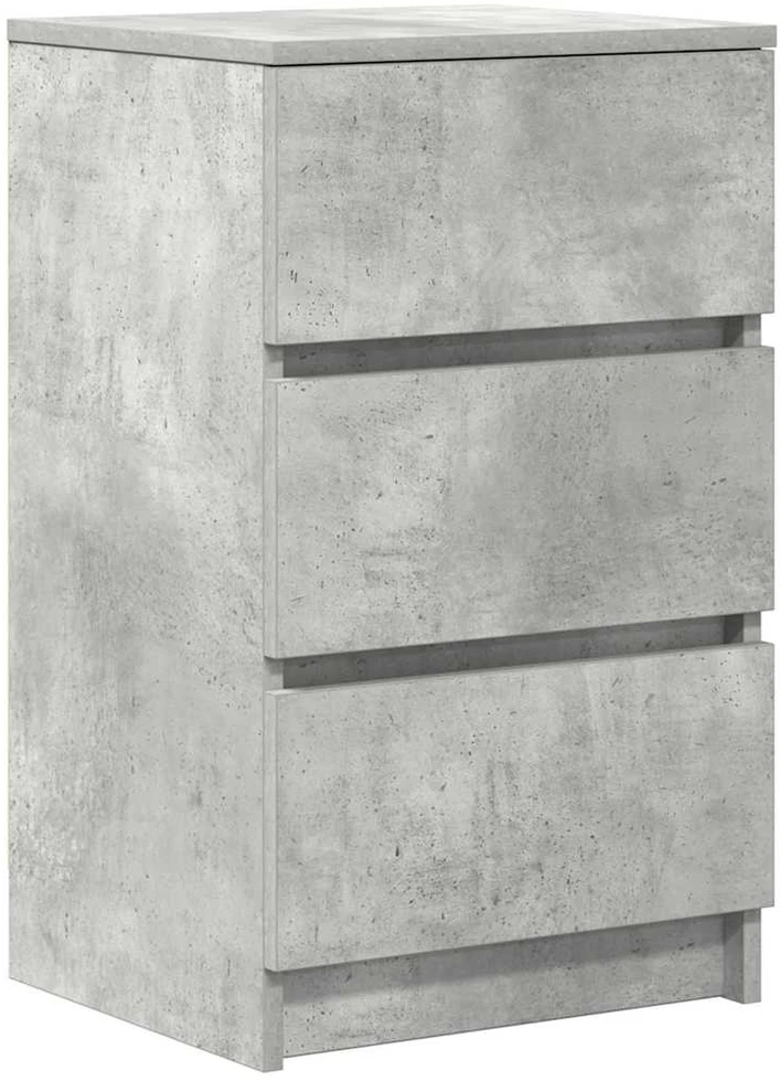 Spintelės prie lovos su 3 stalčiais 2 vnt, 39x35x65 cm