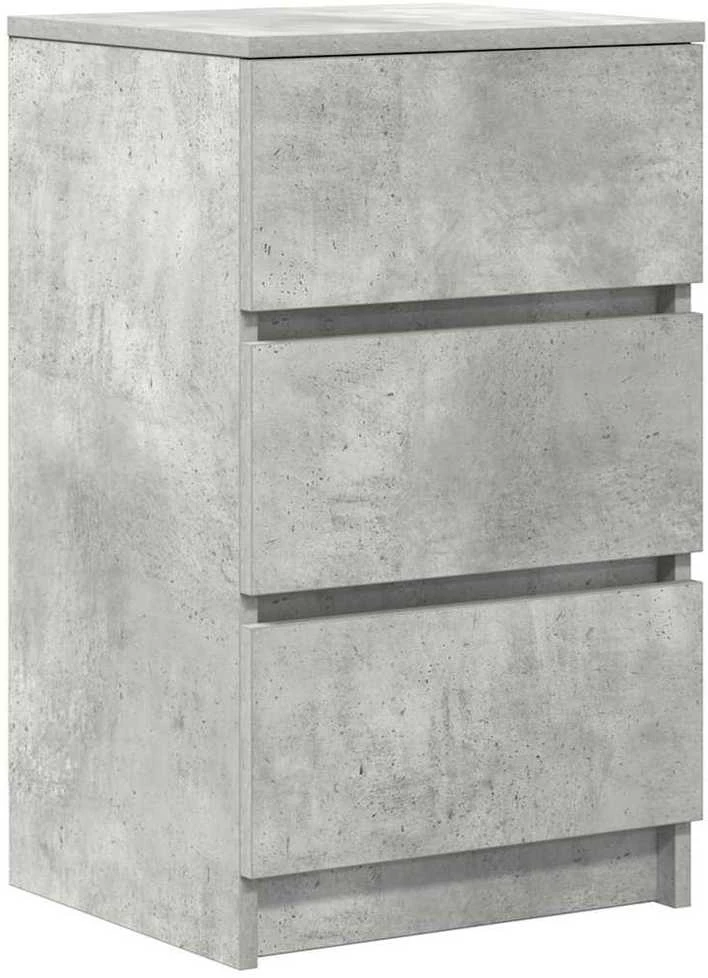 Spintelės prie lovos su 3 stalčiais 2 vnt, 39x35x65 cm