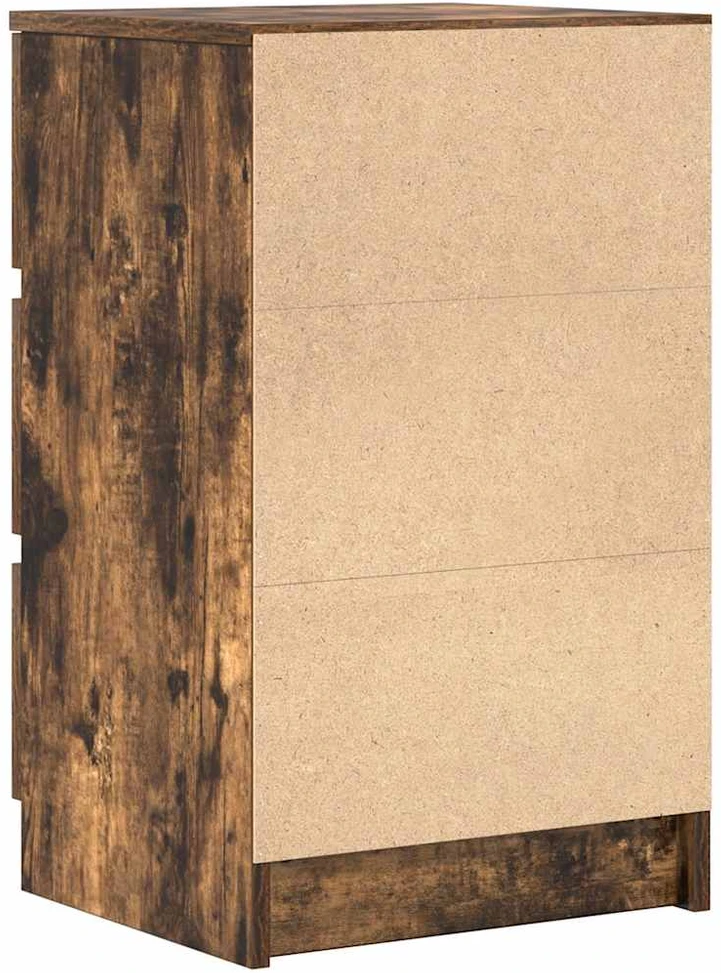 Spintelės prie lovos su 3 stalčiais 2 vnt, 39x35x65 cm