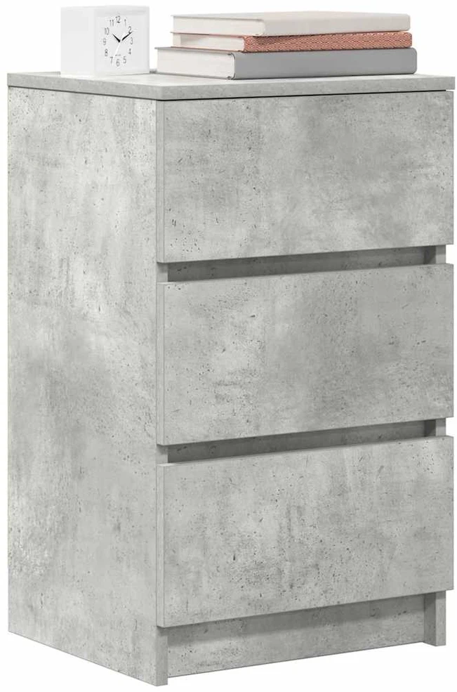 Spintelės prie lovos su 3 stalčiais 2 vnt, 39x35x65 cm