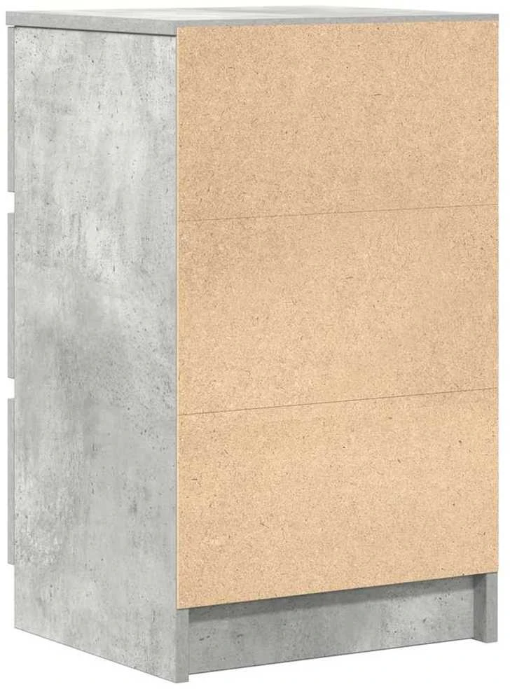 Spintelės prie lovos su 3 stalčiais 2 vnt, 39x35x65 cm