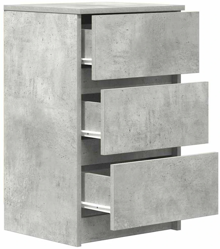 Spintelės prie lovos su 3 stalčiais 2 vnt, 39x35x65 cm